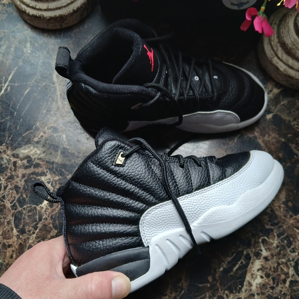 Jordan 12 Retro Playoffs Basketball/Streetwear ShoesSize 2 Youth - Picture 6 of 13